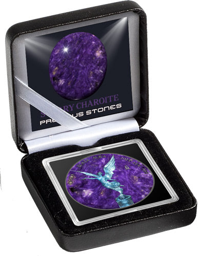 2024 Mexico Libertad Precious Gemstones Starry Charoite Edition 1 oz Silver Coin (09/04)