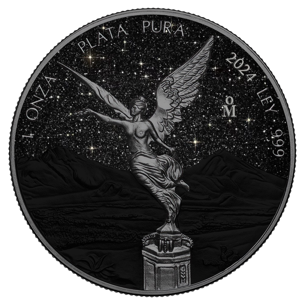 2024 Mexico Libertad Triple Black Diamond Edition 1 oz Silver Coin