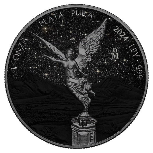 2024 Mexico Libertad Triple Black Diamond Edition 1 oz Silver Coin