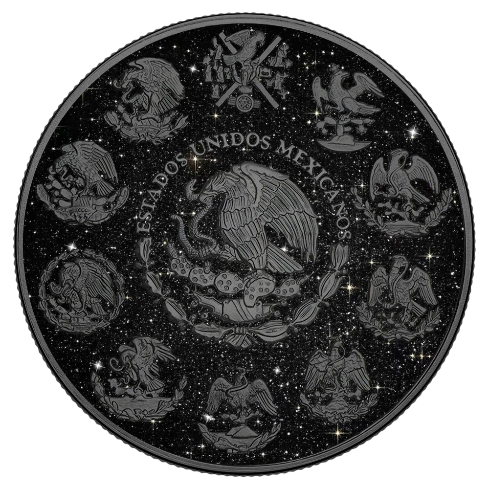 2024 Mexico Libertad Triple Black Diamond Edition 1 oz Silver Coin