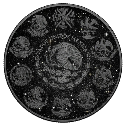 2024 Mexico Libertad Triple Black Diamond Edition 1 oz Silver Coin