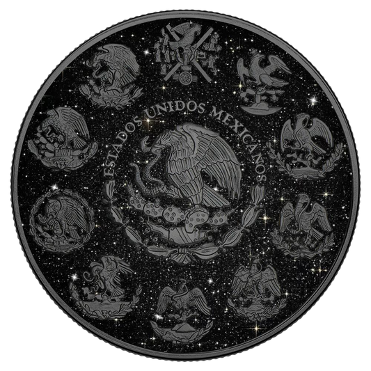 2024 Mexico Libertad Triple Black Diamond Edition 1 oz Silver Coin