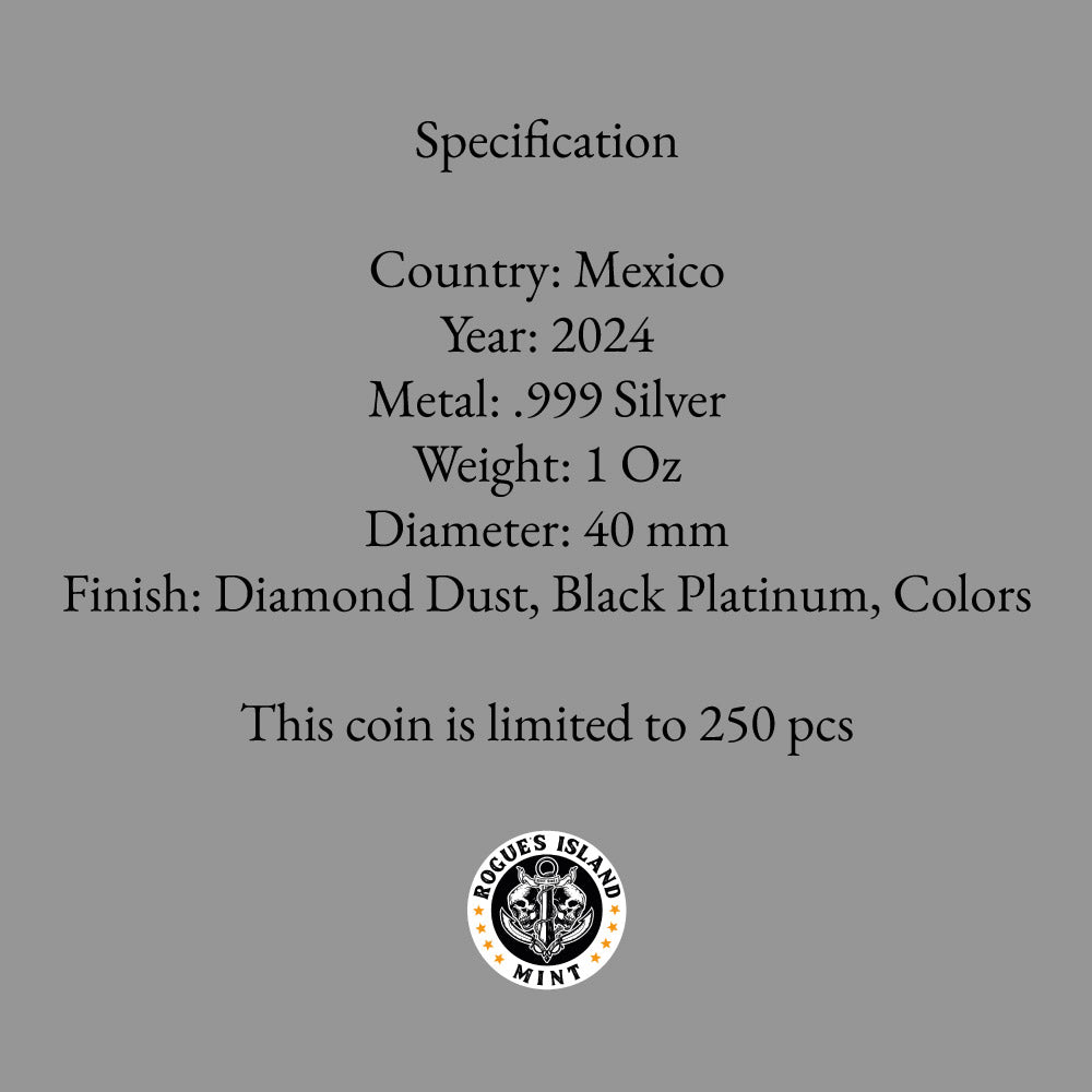 2024 Mexico Libertad Triple Black Diamond Edition 1 oz Silver Coin