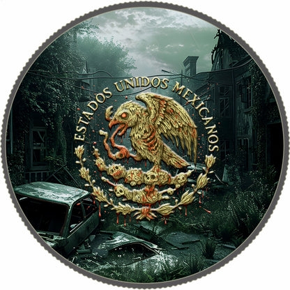 In Stock! 2024 Mexico Zombiertad Apocalypse Edition 1 oz Silver Coin (05/09)