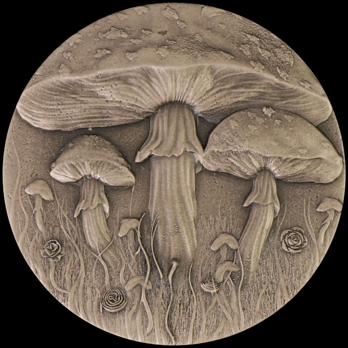 2025 Cameroon Magic Mushroom 2 oz Silver Coin (06/27)