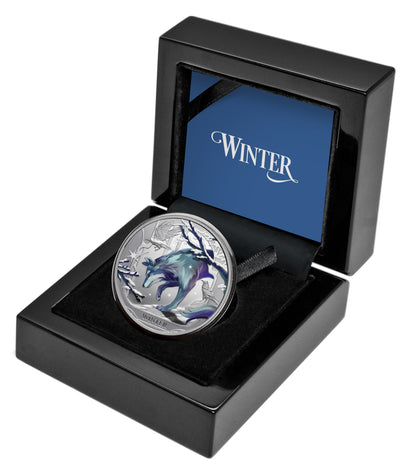 In Stock! 2025 Niue Seasons Winter Wolf 1 oz Silver Coin (08/13)