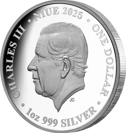 In Stock! 2025 Niue Seasons Winter Wolf 1 oz Silver Coin (08/13)