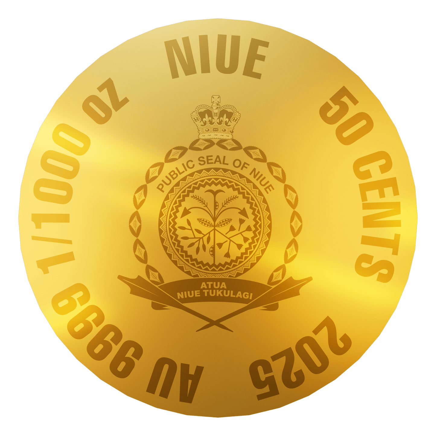 In Stock! 2025 Niue Noah's Ark 1/1000 oz Gold Coin in Card (08/15)
