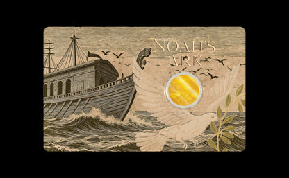 In Stock! 2025 Niue Noah's Ark 1/1000 oz Gold Coin in Card (08/15)