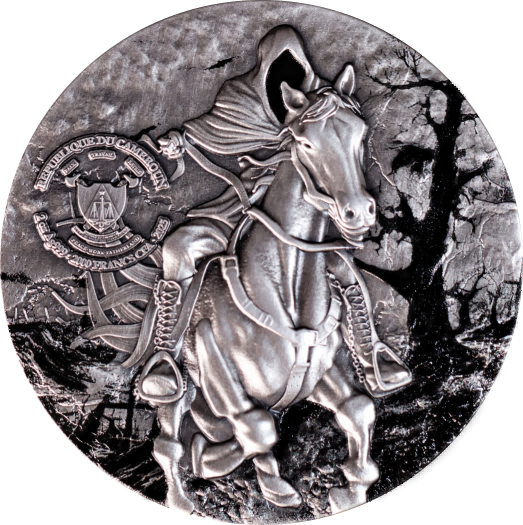 2025 Cameroon Headless Horseman 2 oz Silver Coin (Order by 05/23)