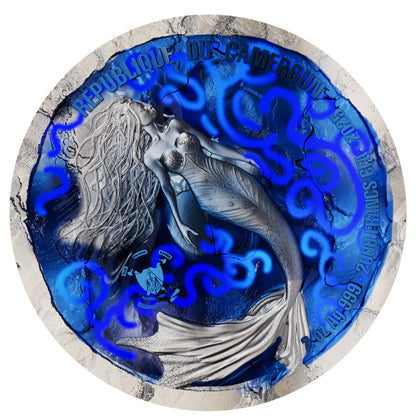 In Stock! 2025 Cameroon Seduction of the Sea Siren 2 oz Silver Coin (Antique)