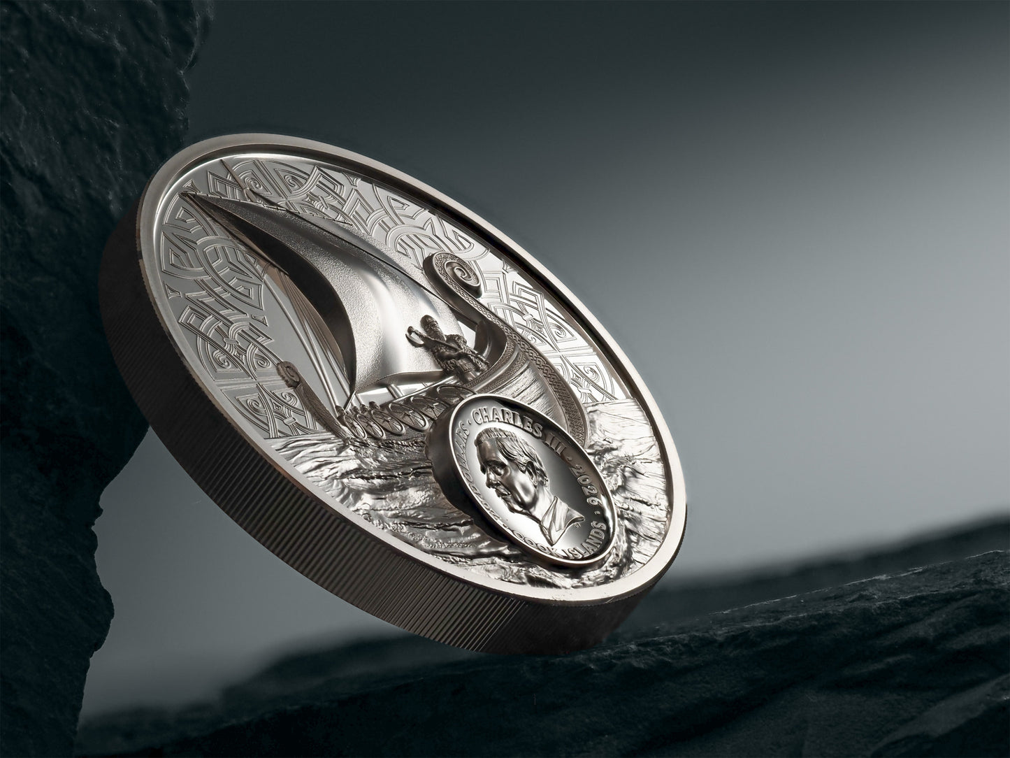 In Stock! 2026 Cook Islands Savage Vikings UHR Proof 3 oz Silver Coin