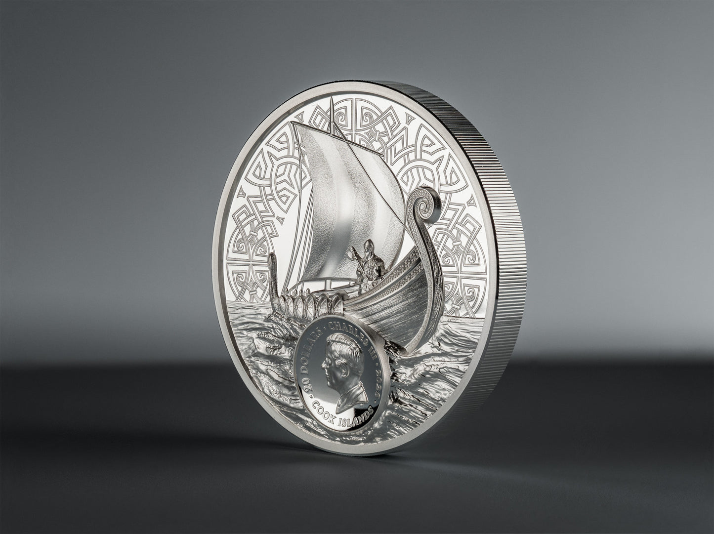In Stock! 2026 Cook Islands Savage Vikings UHR Proof 3 oz Silver Coin