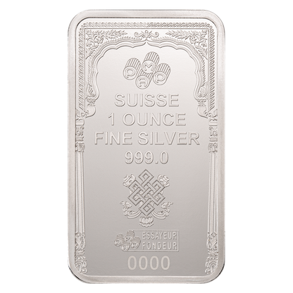 In Stock! 2025 Pamp Suisse The Buddha 1 oz Silver Bar in Assay Card (04/28)