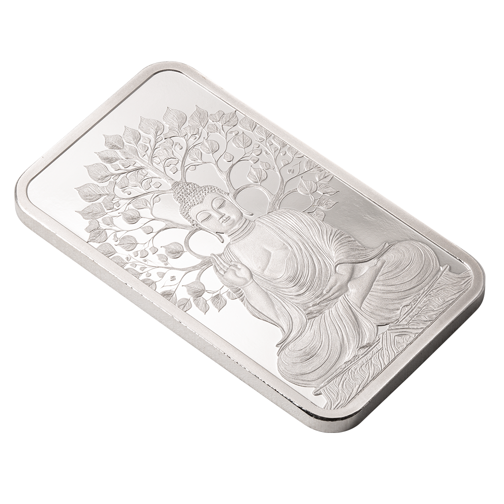 In Stock! 2025 Pamp Suisse The Buddha 1 oz Silver Bar in Assay Card (04/28)