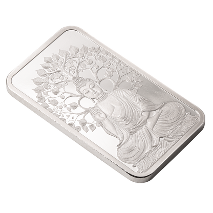 In Stock! 2025 Pamp Suisse The Buddha 1 oz Silver Bar in Assay Card (04/28)
