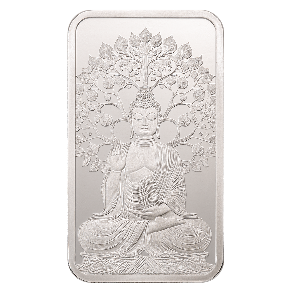 In Stock! 2025 Pamp Suisse The Buddha 1 oz Silver Bar in Assay Card (04/28)