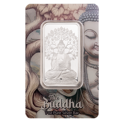 In Stock! 2025 Pamp Suisse The Buddha 1 oz Silver Bar in Assay Card (04/28)