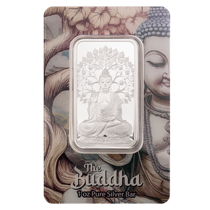 In Stock! 2025 Pamp Suisse The Buddha 1 oz Silver Bar in Assay Card (04/28)