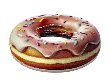 2024 Cameroon Pink Frosted Donut Shaped 1 oz Silver Coin (Order by 05/20)