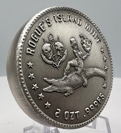 In Stock! Voodoo on the Bayou Poured 2 oz Silver Round