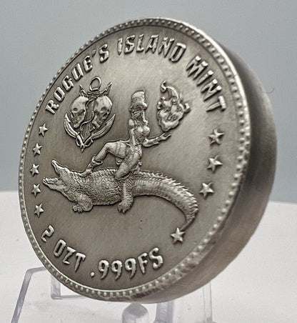 In Stock! Voodoo on the Bayou Poured 2 oz Silver Round