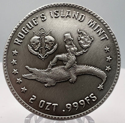 In Stock! Voodoo on the Bayou Poured 2 oz Silver Round