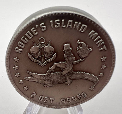 In Stock! Voodoo on the Bayou Poured 2 oz Silver Round