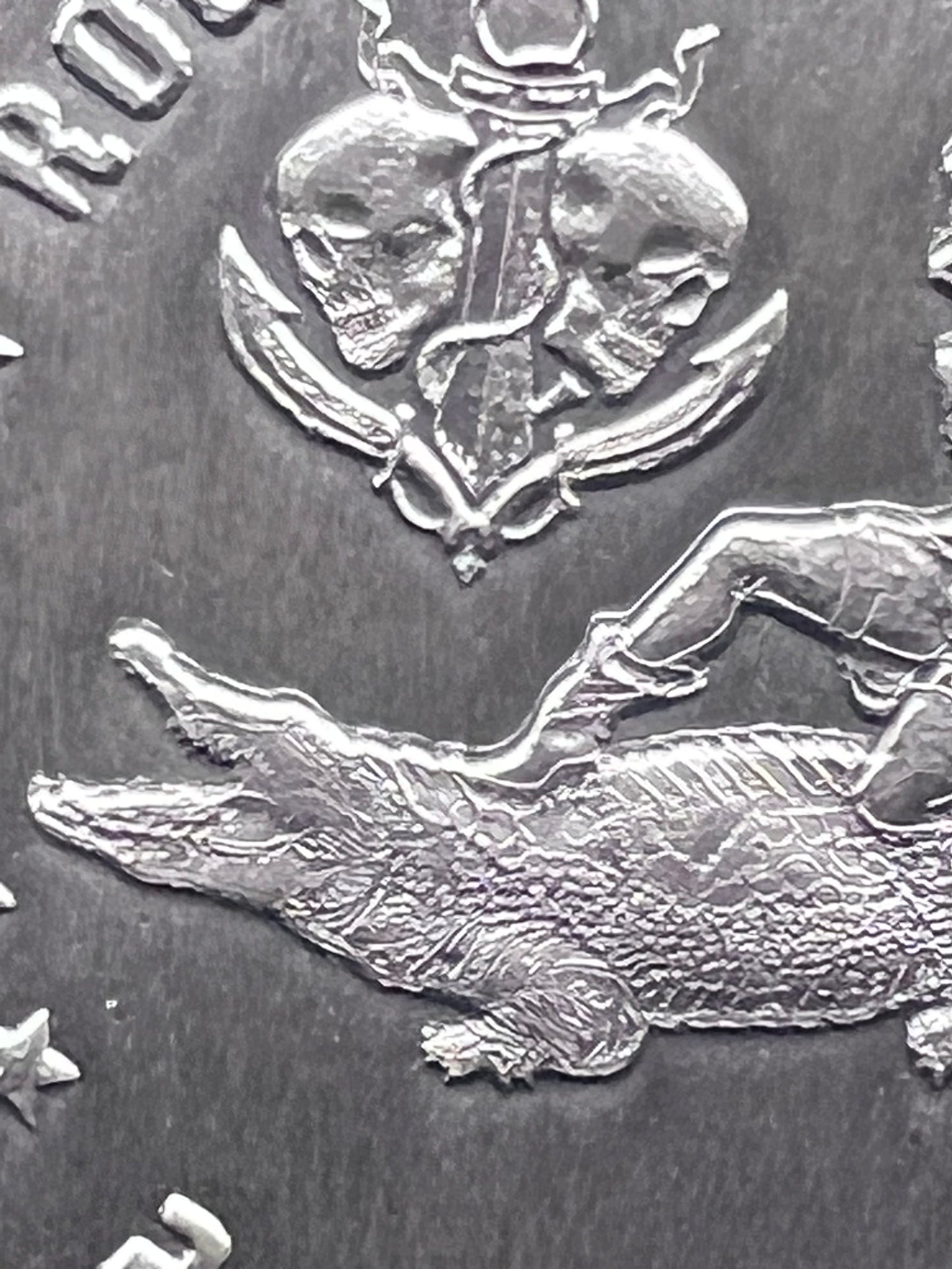 In Stock! Voodoo on the Bayou Poured 2 oz Silver Round