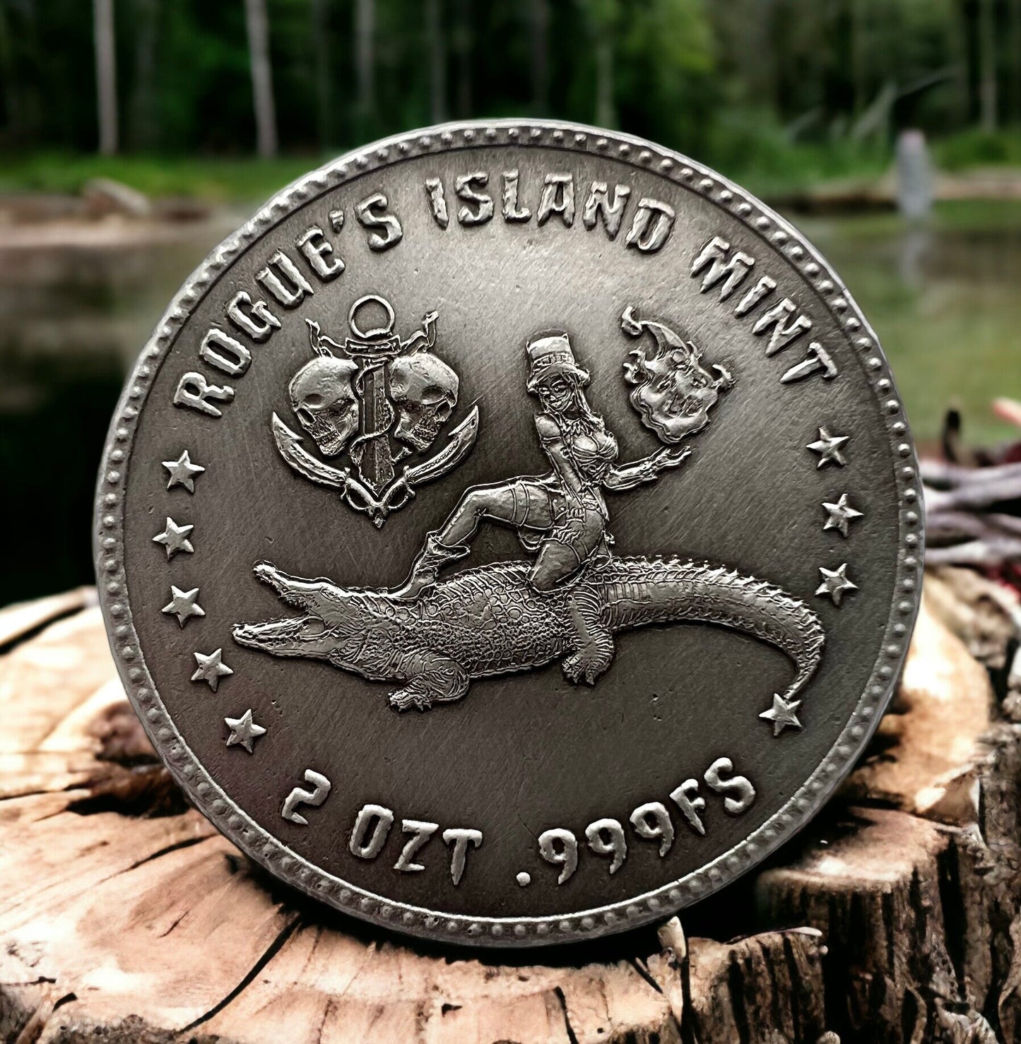 In Stock! Voodoo on the Bayou Poured 2 oz Silver Round