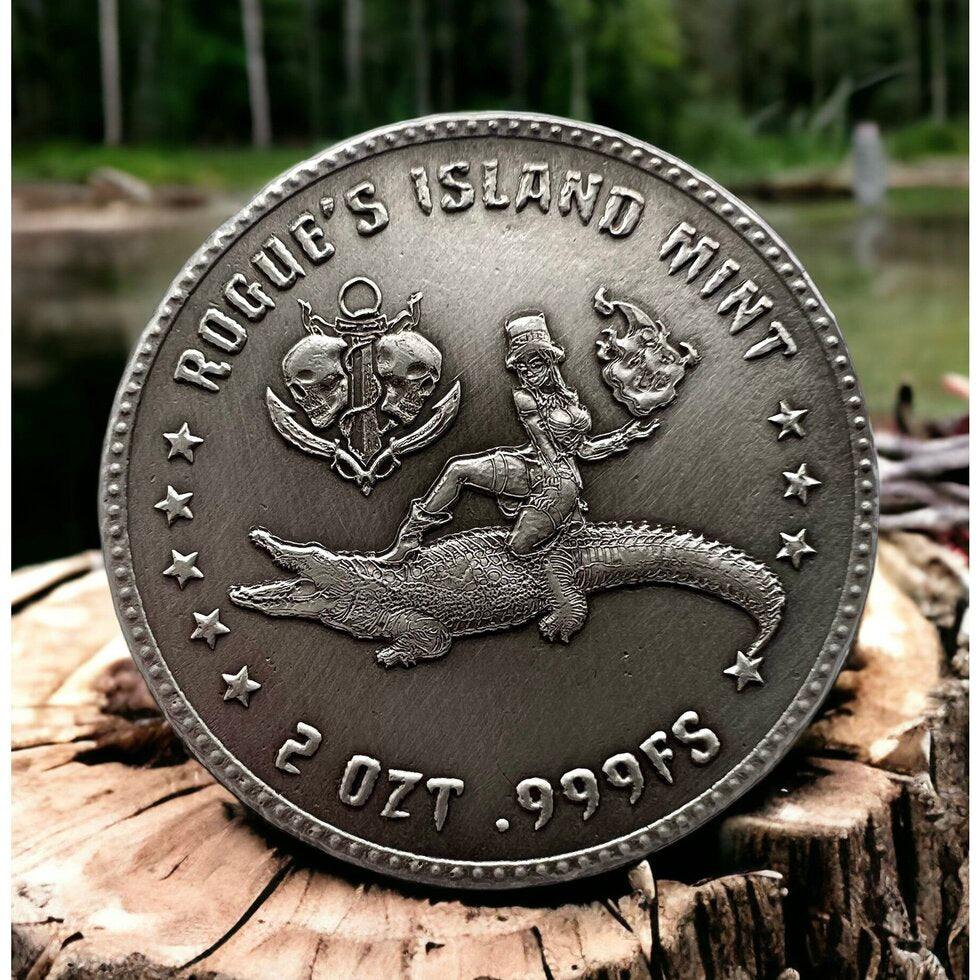 In Stock! Voodoo on the Bayou Poured 2 oz Silver Round