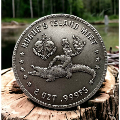 In Stock! Voodoo on the Bayou Poured 2 oz Silver Round