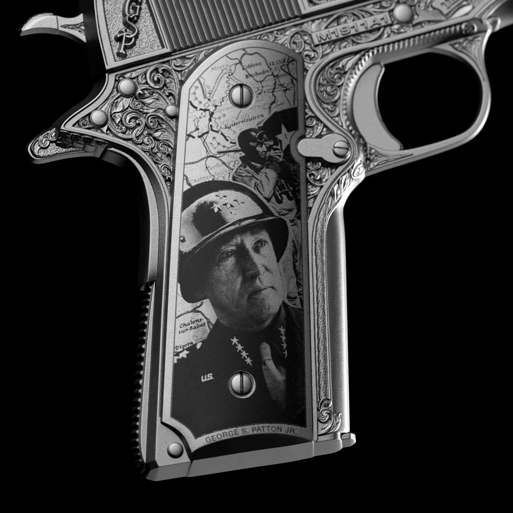 2026 Samoa General Patton's 1911 Shaped 2 oz Silver Coin