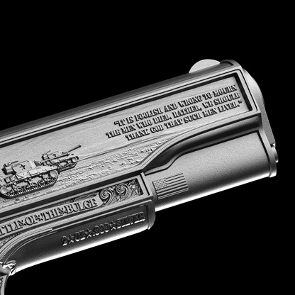 2026 Samoa General Patton's 1911 Shaped 2 oz Silver Coin