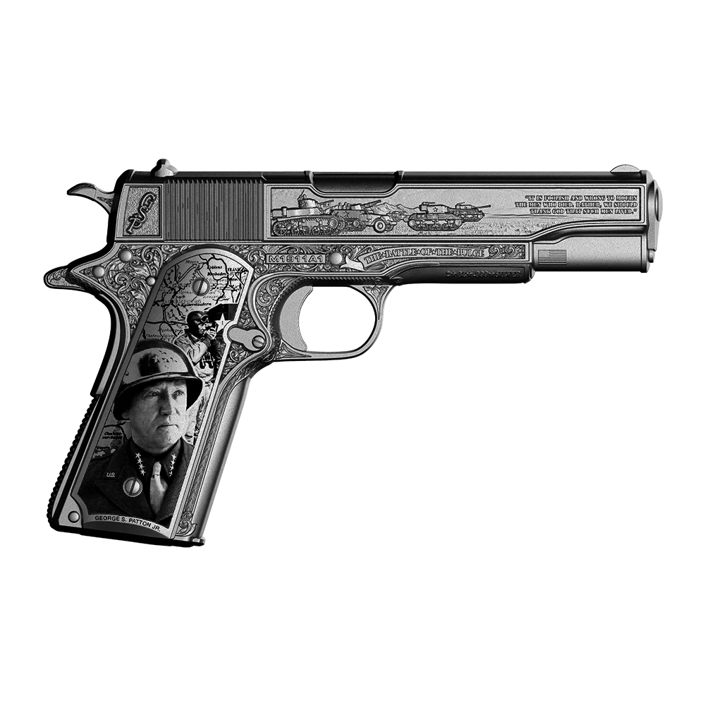 2026 Samoa General Patton's 1911 Shaped 2 oz Silver Coin