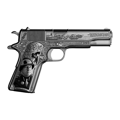 2026 Samoa General Patton's 1911 Shaped 2 oz Silver Coin