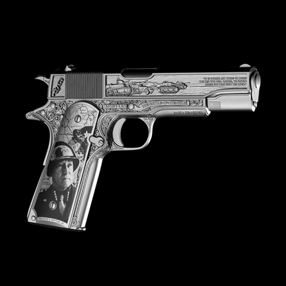 2026 Samoa General Patton's 1911 Shaped 2 oz Silver Coin