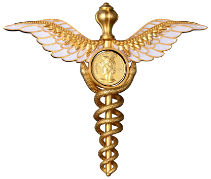 In Stock! 2025 Samoa Staff of Hermes (Caduceus) 2 oz Silver Coin