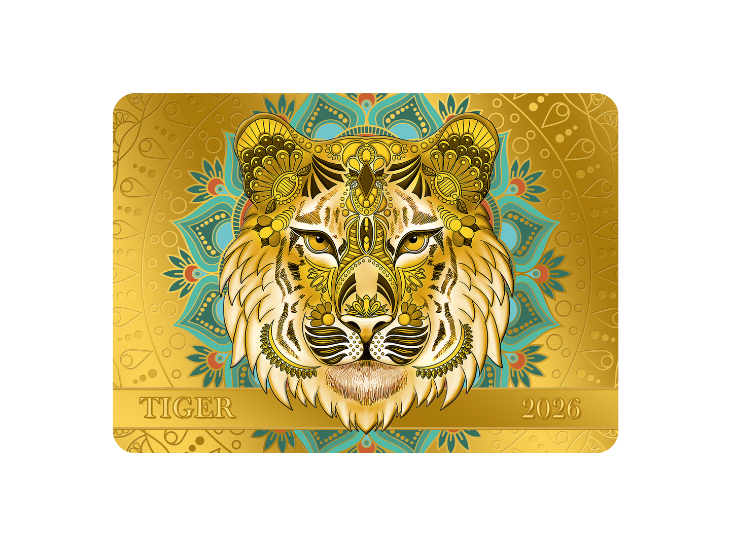 In Stock! 2026 Samoa Spirit Animals Collection Tiger 1/200 oz Gold Proof-like Coin