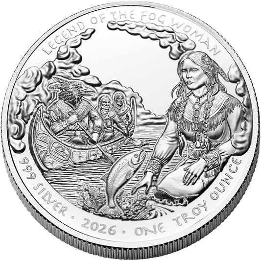 2026 Sioux Nation Legend of the Fog Woman Proof 1 oz Silver Coin