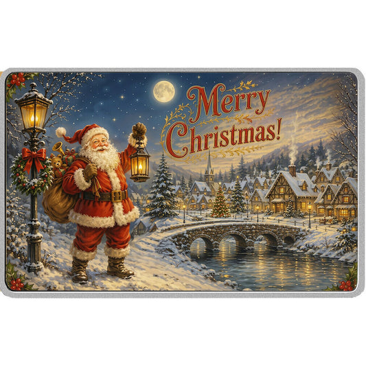 2026 Cameroon Postcard to Santa 100g White Brass Coin (06/19)