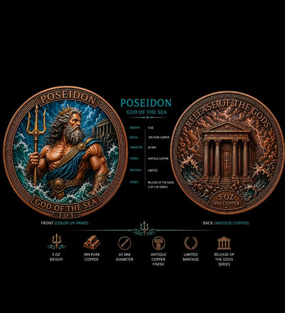 2nd in 6 Series! 🔥POSEIDON 5 OZ COPPER COMES IN CAPSULE