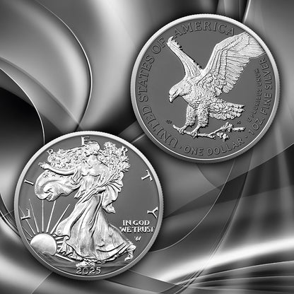 2025 U.S. Eagle Silver Ring Edition 1 oz Silver Coin (Last Day to Pre-Order 05/18)