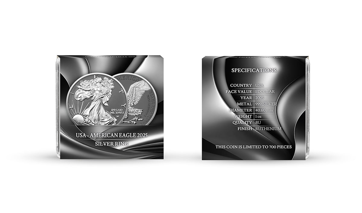 2025 U.S. Eagle Silver Ring Edition 1 oz Silver Coin (Last Day to Pre-Order 05/18)