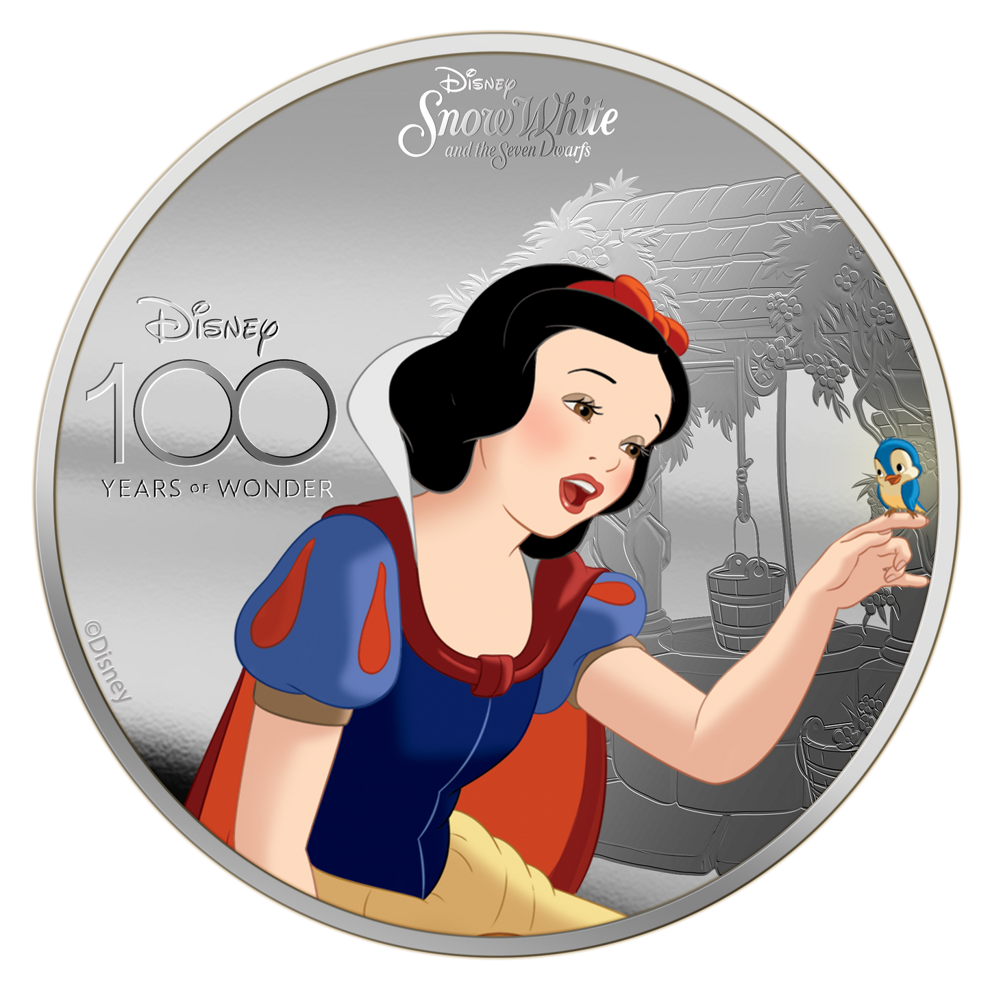 2023 Solomon Islands Disney 100 Snow White Colorized 1 oz Silver Coin