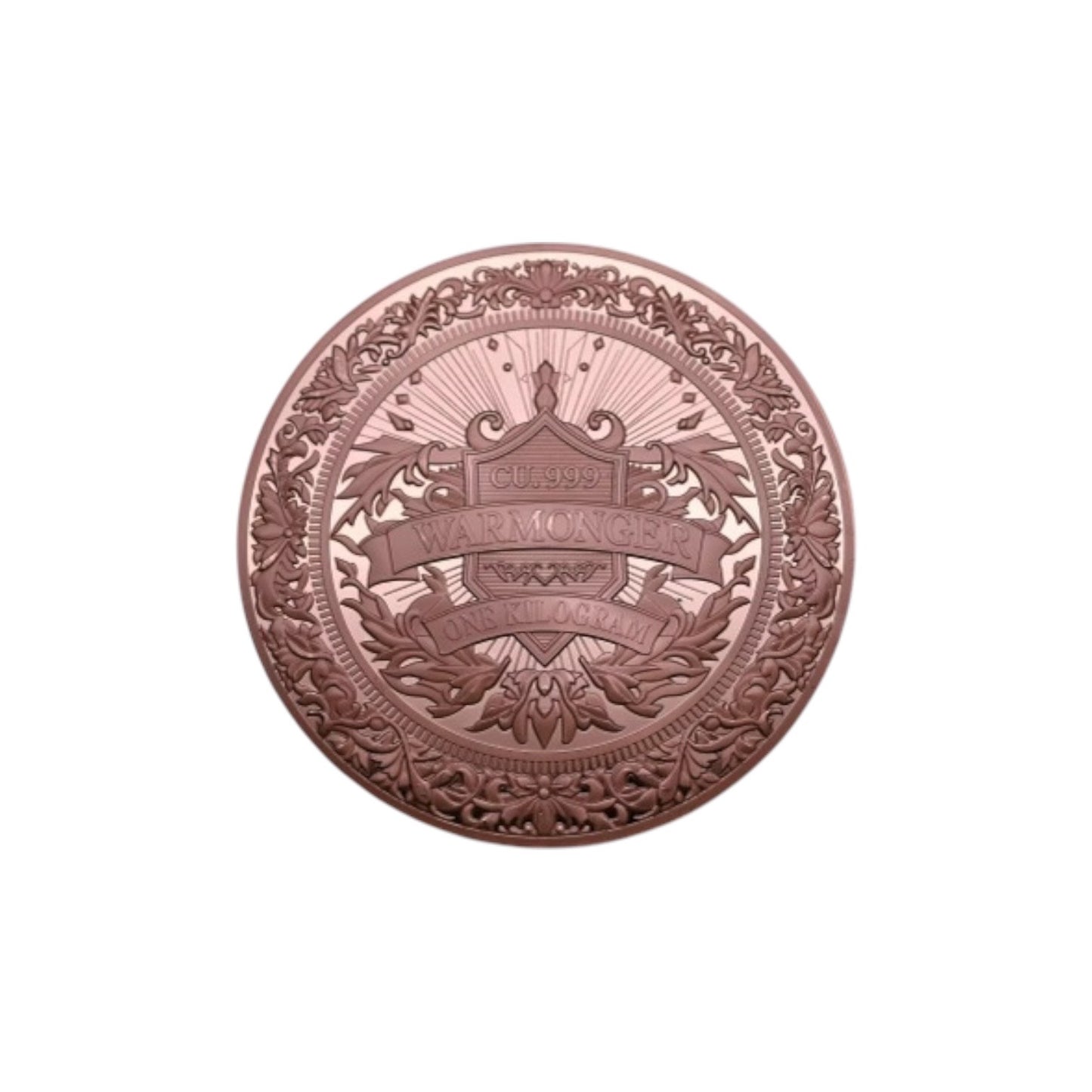 Original Warmonger 1 KILO Copper Round