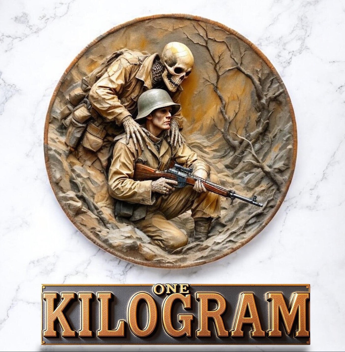 Original Warmonger 1 KILO Copper Round