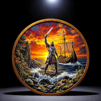 In Stock! Historic Warriors Viking Colorized 1 oz Copper Round (08/06)