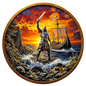 In Stock! Historic Warriors Viking Colorized 1 oz Copper Round (08/06)