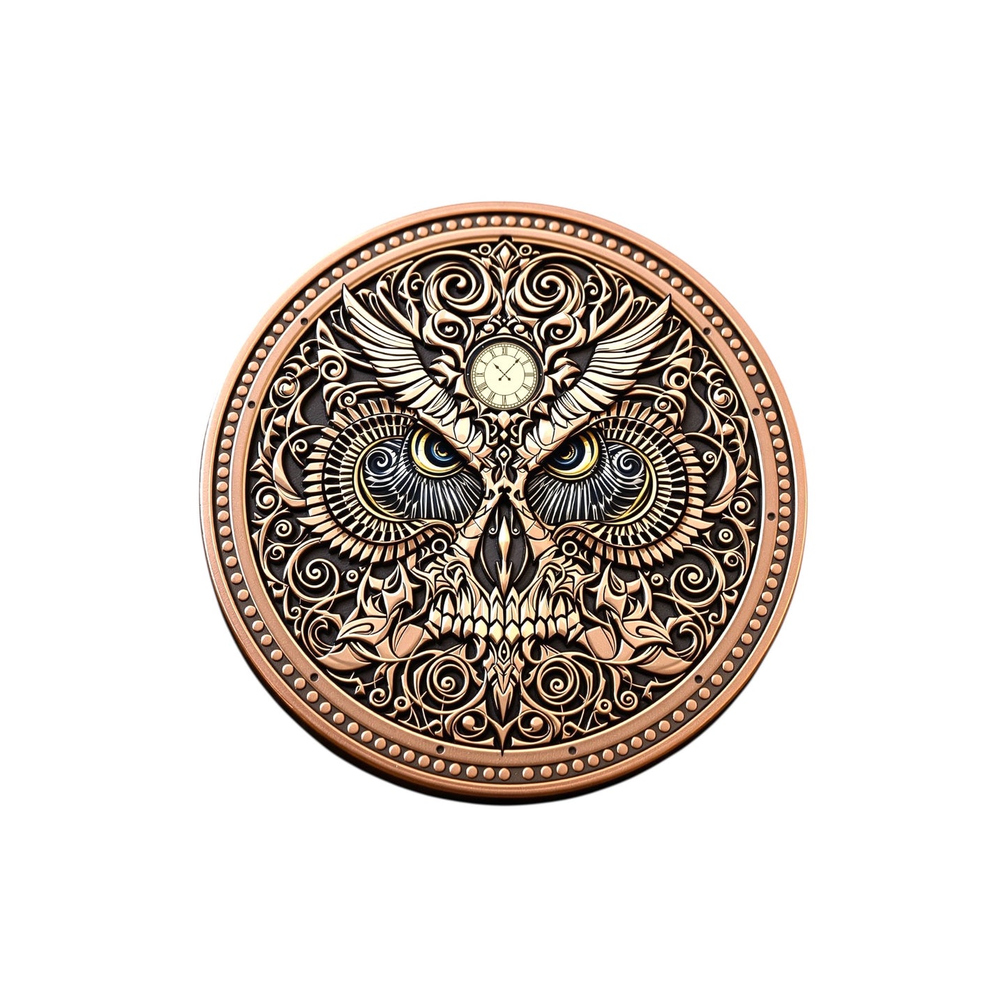In Stock! Optical Fusions: Owmori Colorized Minted 1 oz Copper Round Toromint